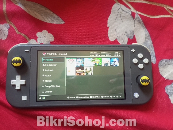 Jailbroken Nintendo switch lite